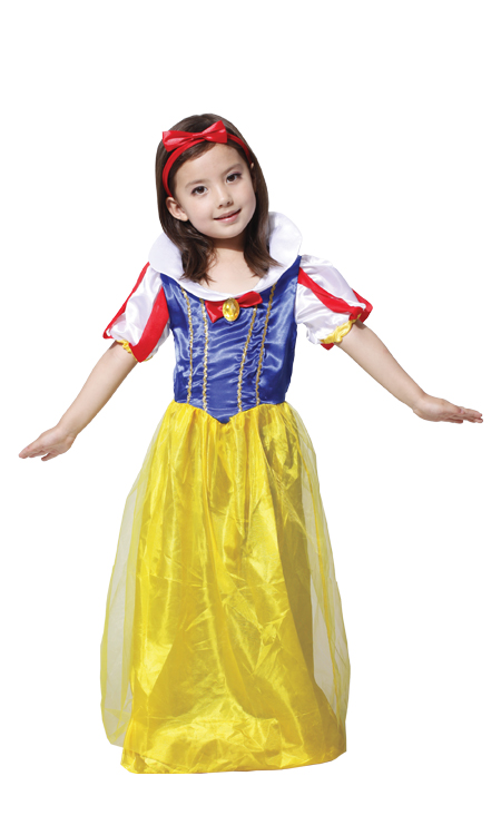 Snow White Princess Dress Halloween Kid Cosplay Costume Set
