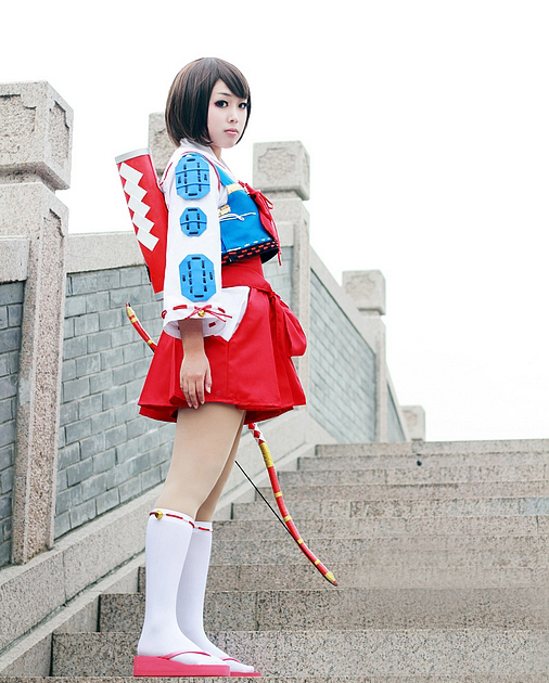 戦国BASARA(戦国バサラ) 鶴姫(つるひめ)風 コスプレ衣装 新品