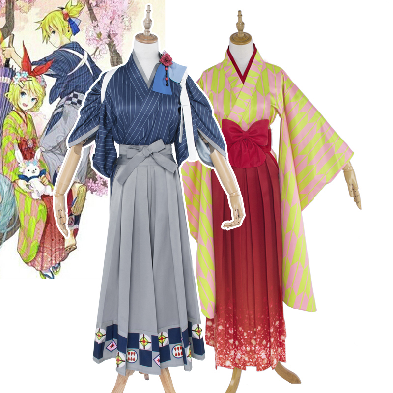 鏡音双子 浴衣 花火大会 夏日祭 イベント着物
