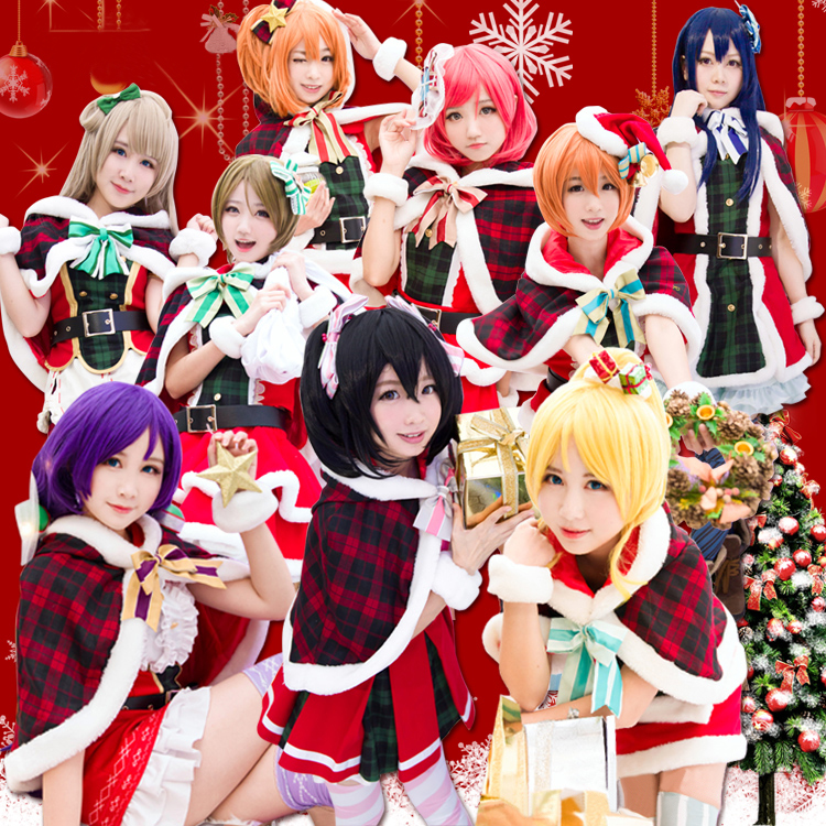 love liveラブライブ! クリスマス服装 星空凛/西木野真姫/绚濑绘里/南